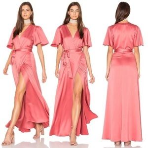 Privacy Please Plaza Kimono Wrap Maxi Dress